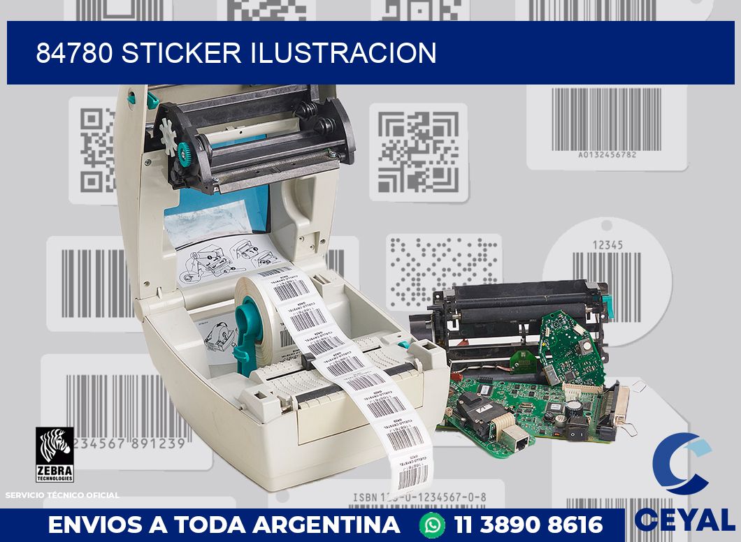 84780 STICKER ILUSTRACION