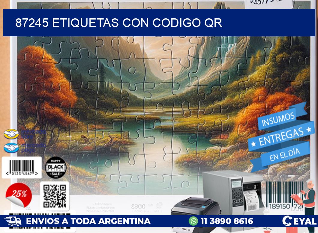 87245 ETIQUETAS CON CODIGO QR