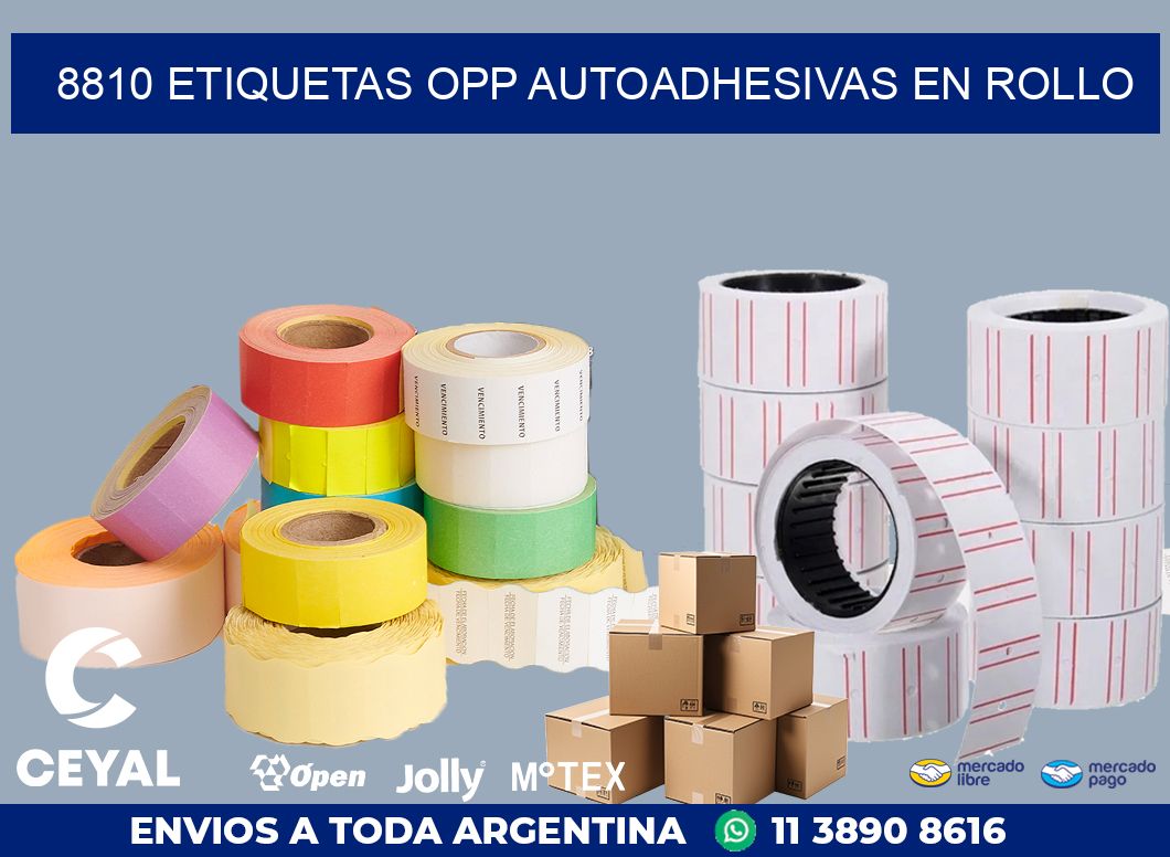 8810 ETIQUETAS OPP AUTOADHESIVAS EN ROLLO