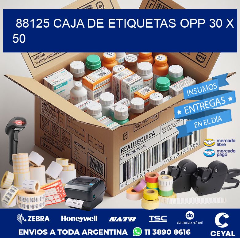 88125 CAJA DE ETIQUETAS OPP 30 X 50