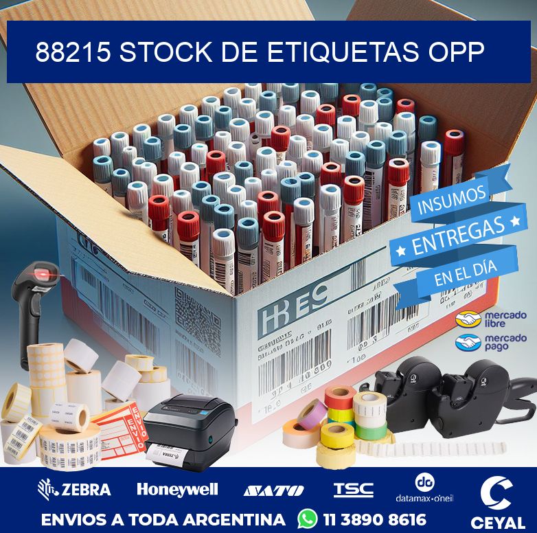 88215 STOCK DE ETIQUETAS OPP