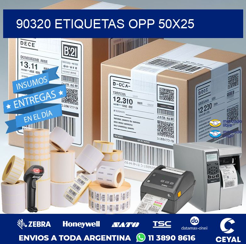 90320 ETIQUETAS OPP 50X25