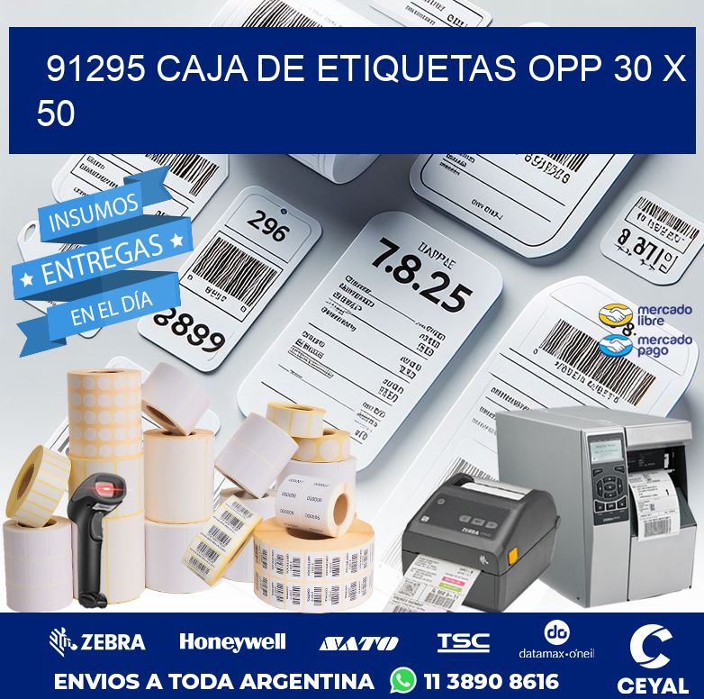 91295 CAJA DE ETIQUETAS OPP 30 X 50