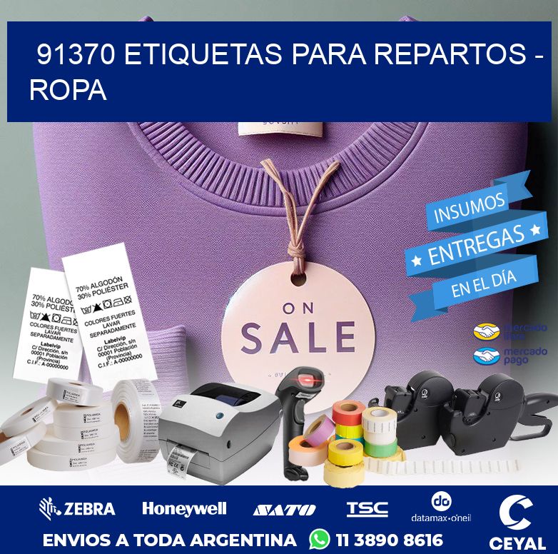 91370 ETIQUETAS PARA REPARTOS – ROPA