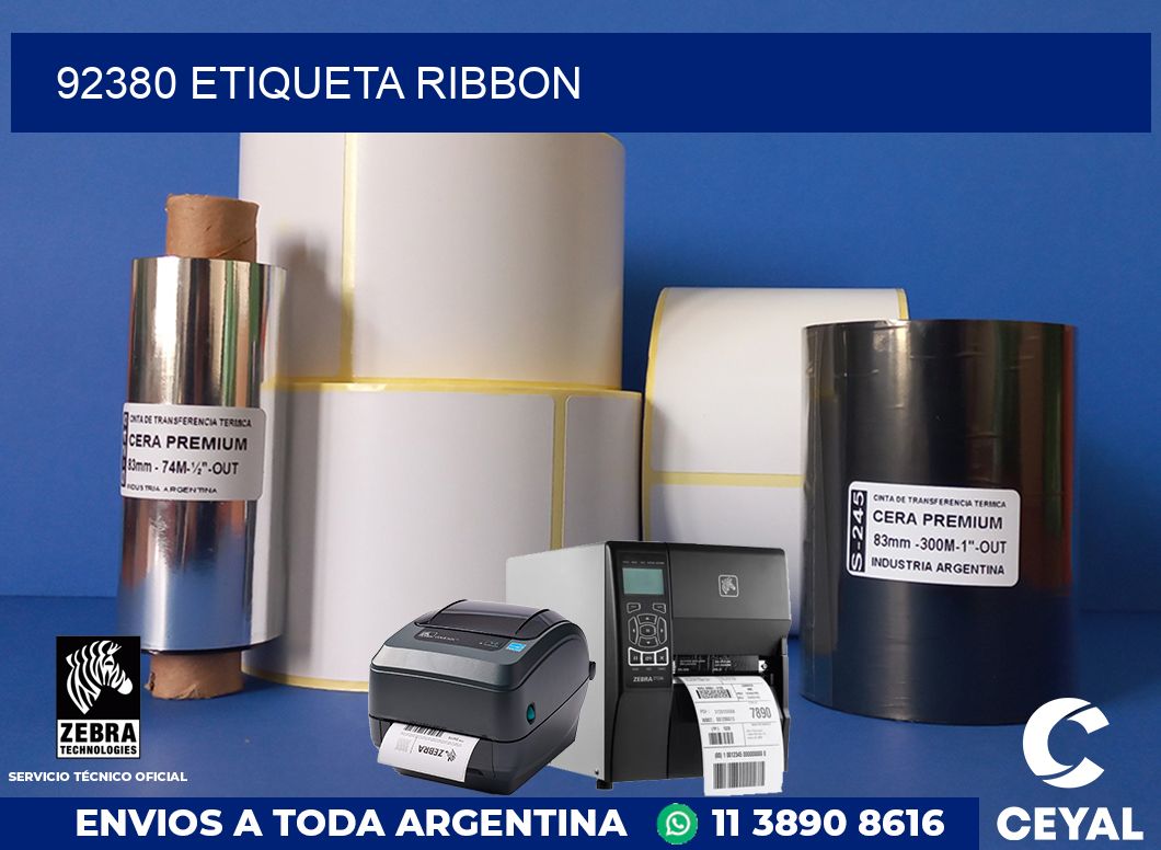 92380 etiqueta ribbon
