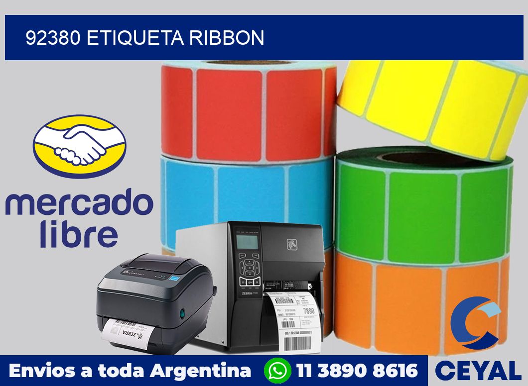 92380 etiqueta ribbon