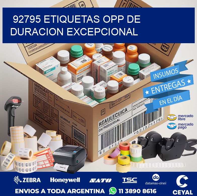 92795 ETIQUETAS OPP DE DURACION EXCEPCIONAL