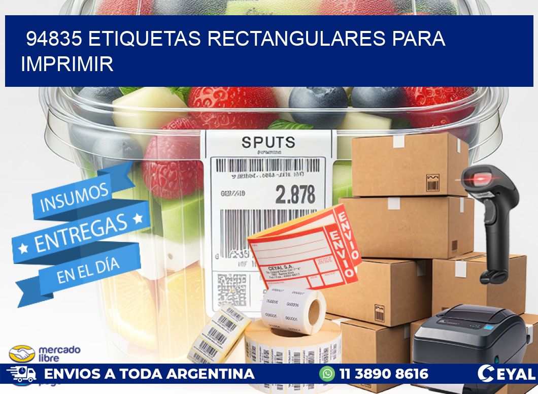 94835 etiquetas rectangulares para imprimir