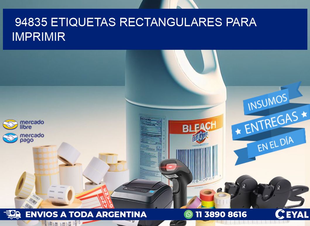 94835 etiquetas rectangulares para imprimir