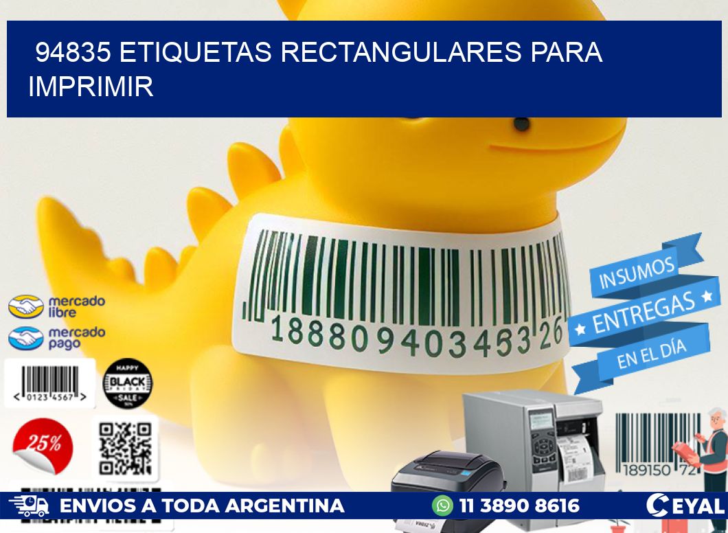 94835 etiquetas rectangulares para imprimir