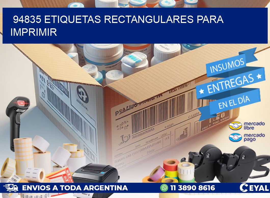 94835 etiquetas rectangulares para imprimir