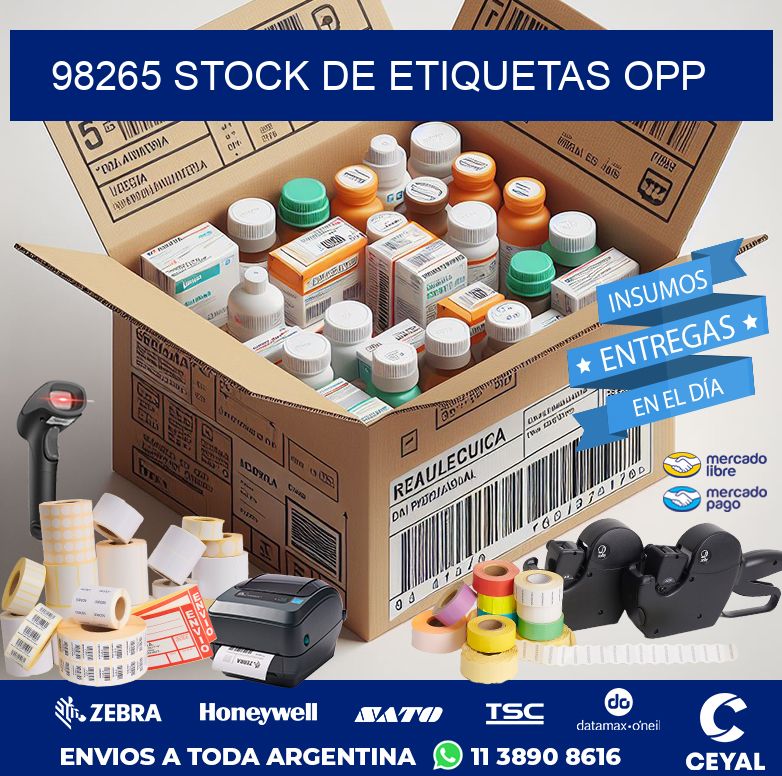 98265 STOCK DE ETIQUETAS OPP