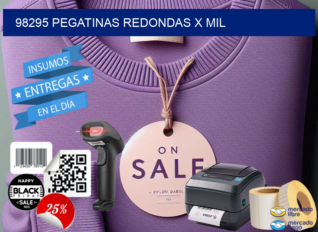 98295 PEGATINAS REDONDAS X MIL