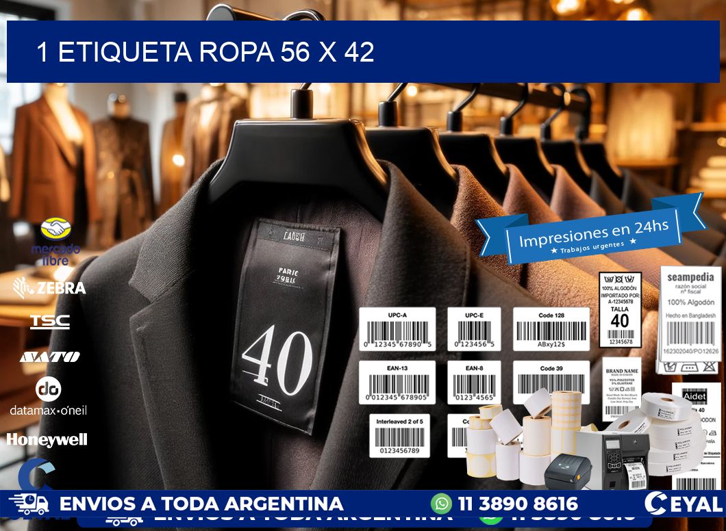 1 ETIQUETA ROPA 56 x 42