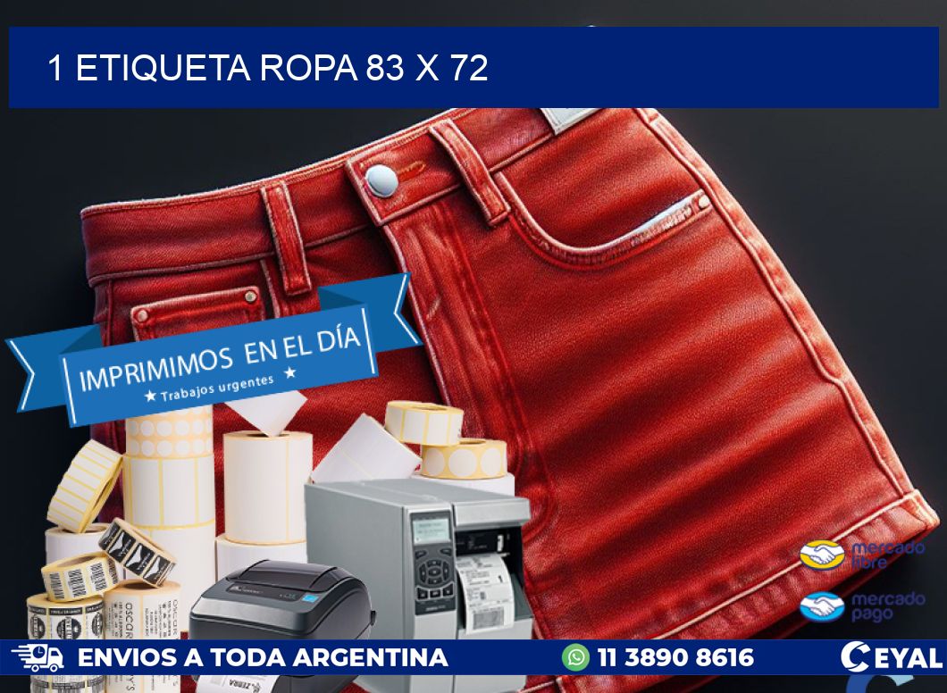 1 ETIQUETA ROPA 83 x 72