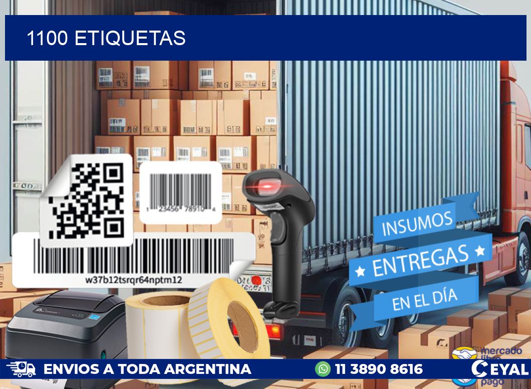 1100 ETIQUETAS