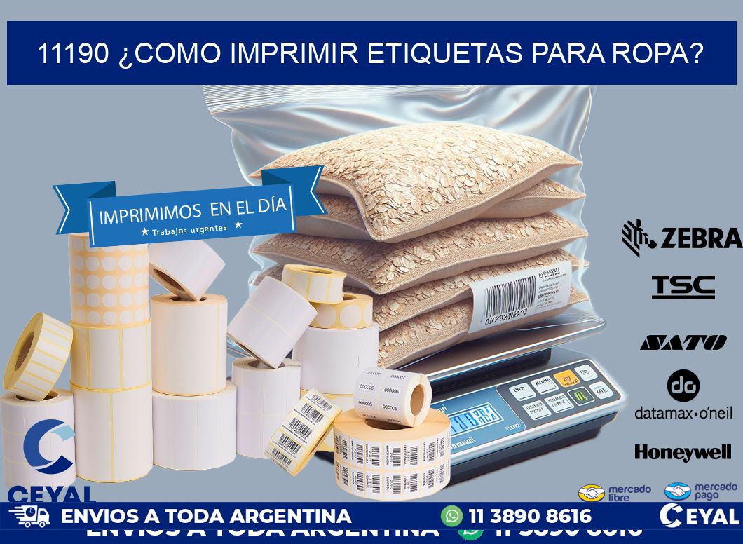 11190 ¿COMO IMPRIMIR ETIQUETAS PARA ROPA?