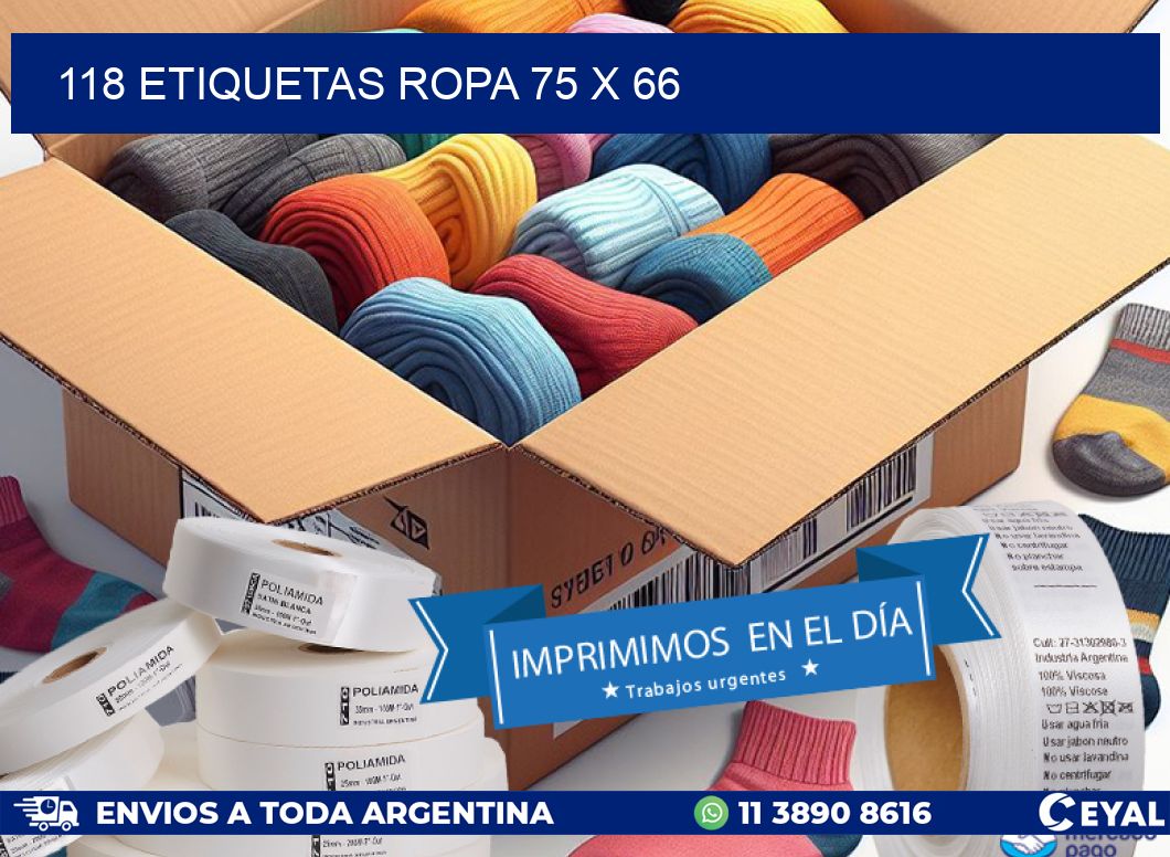 118 ETIQUETAS ROPA 75 x 66