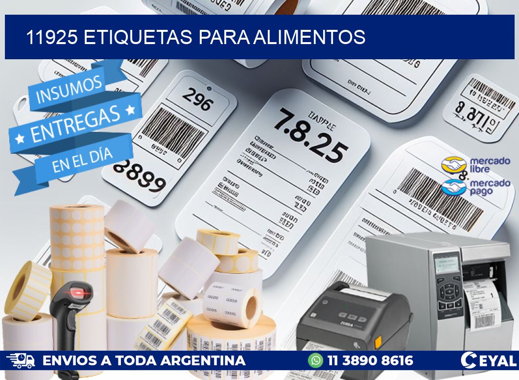 11925 ETIQUETAS PARA ALIMENTOS