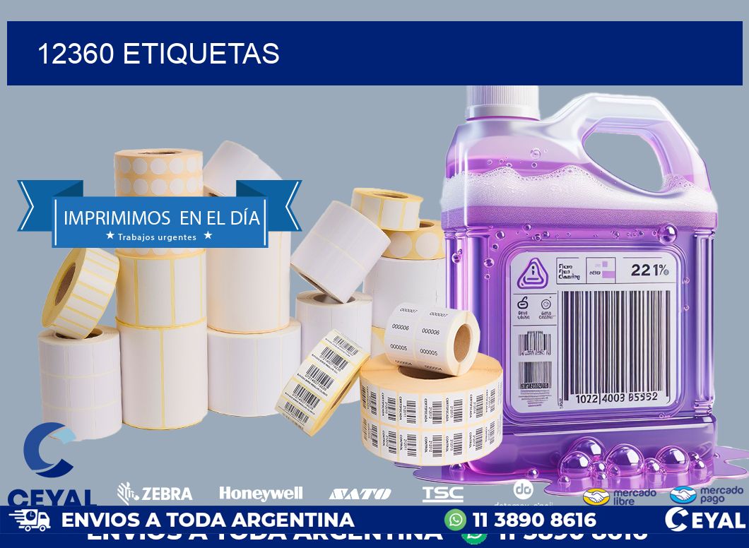 12360 ETIQUETAS