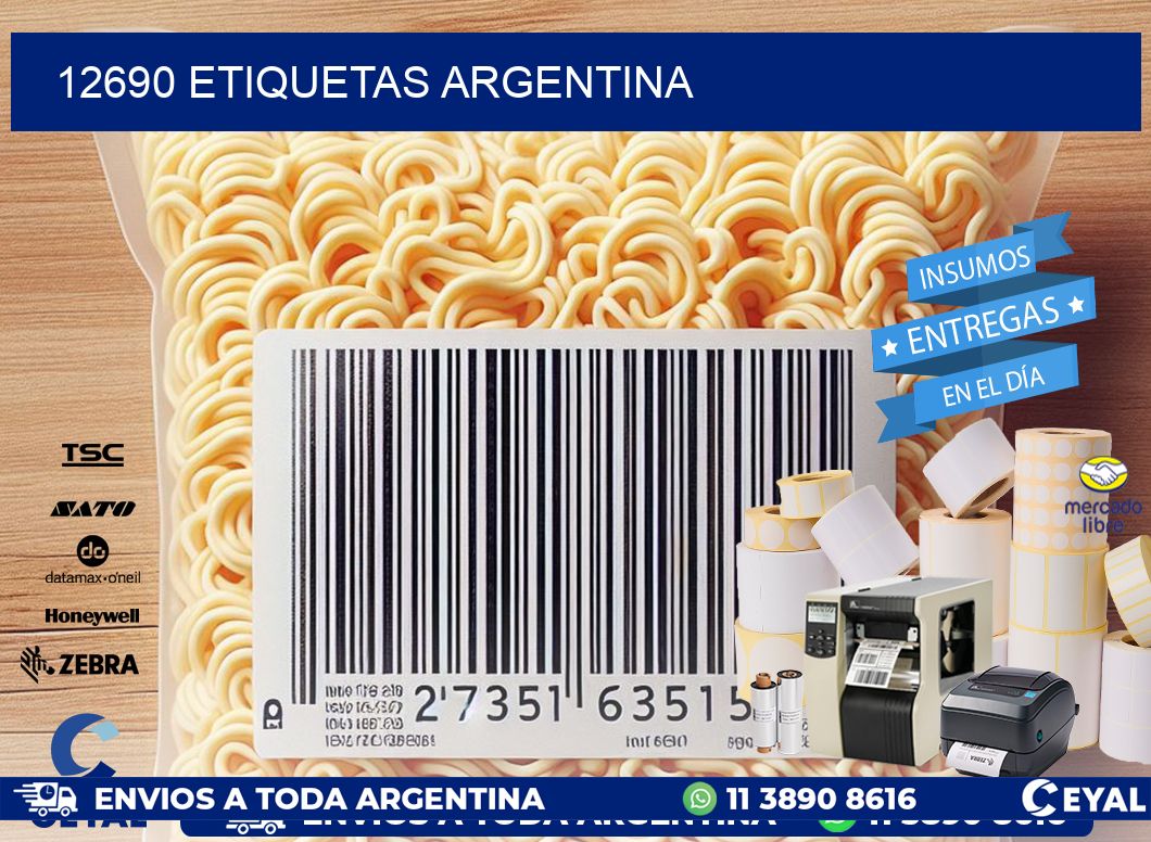 12690 ETIQUETAS ARGENTINA