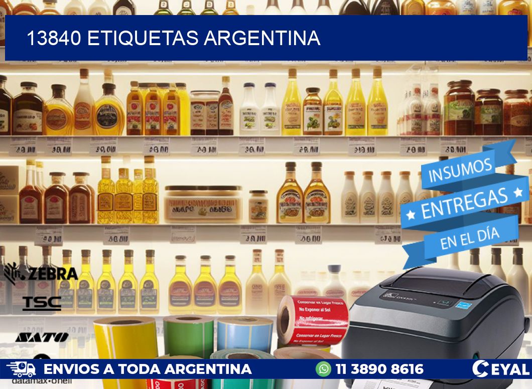 13840 ETIQUETAS ARGENTINA