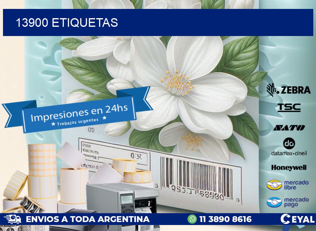 13900 ETIQUETAS