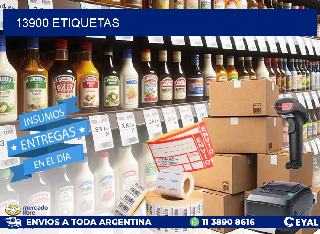 13900 ETIQUETAS