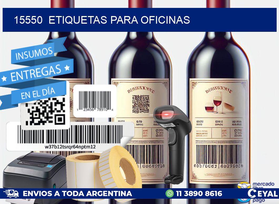15550  ETIQUETAS PARA OFICINAS