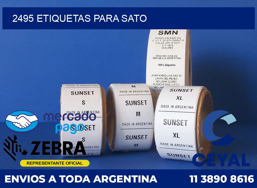 2495 ETIQUETAS PARA SATO