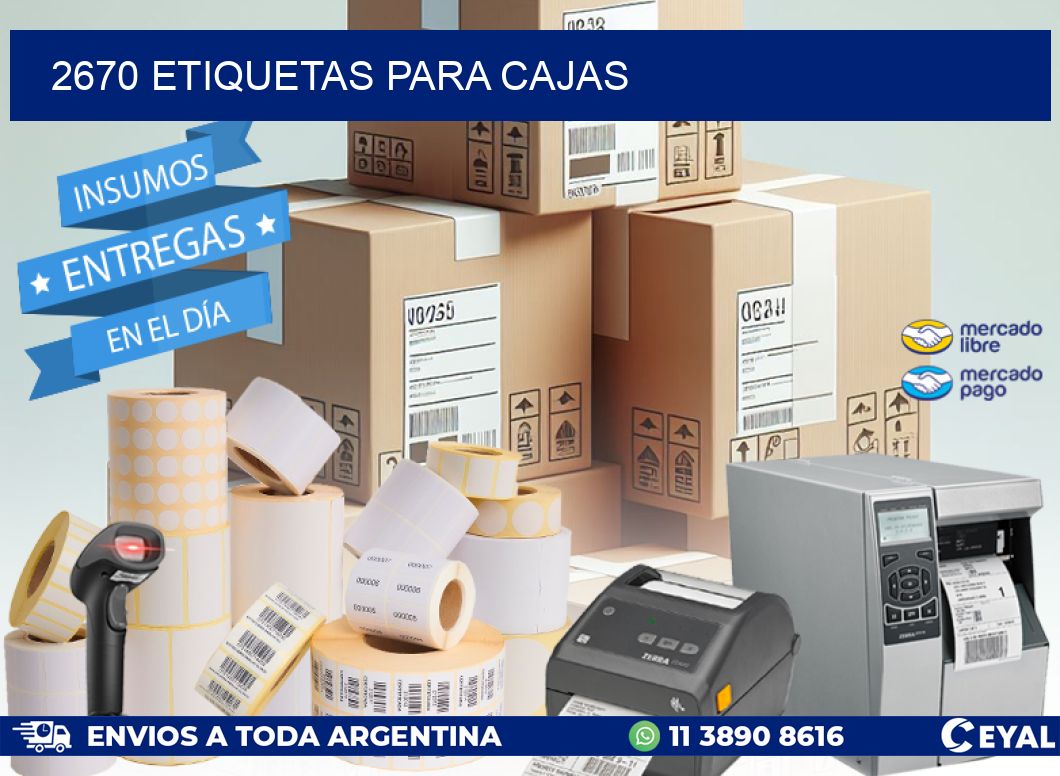 2670 ETIQUETAS PARA CAJAS