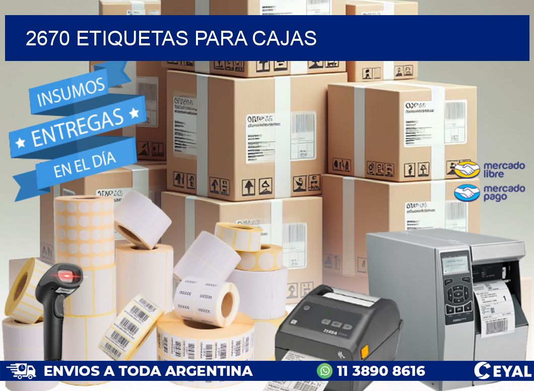 2670 ETIQUETAS PARA CAJAS