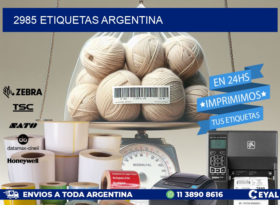 2985 ETIQUETAS ARGENTINA