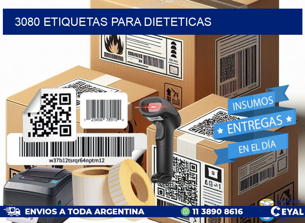 3080 ETIQUETAS PARA DIETETICAS