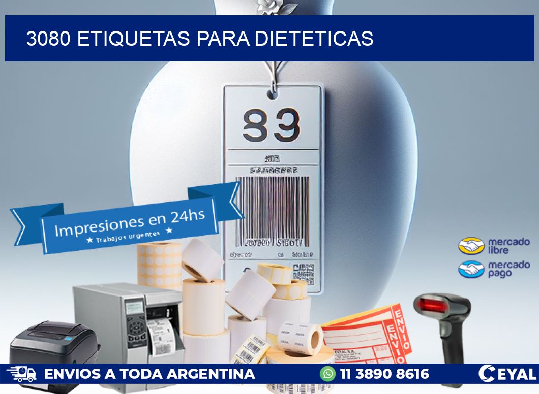 3080 ETIQUETAS PARA DIETETICAS