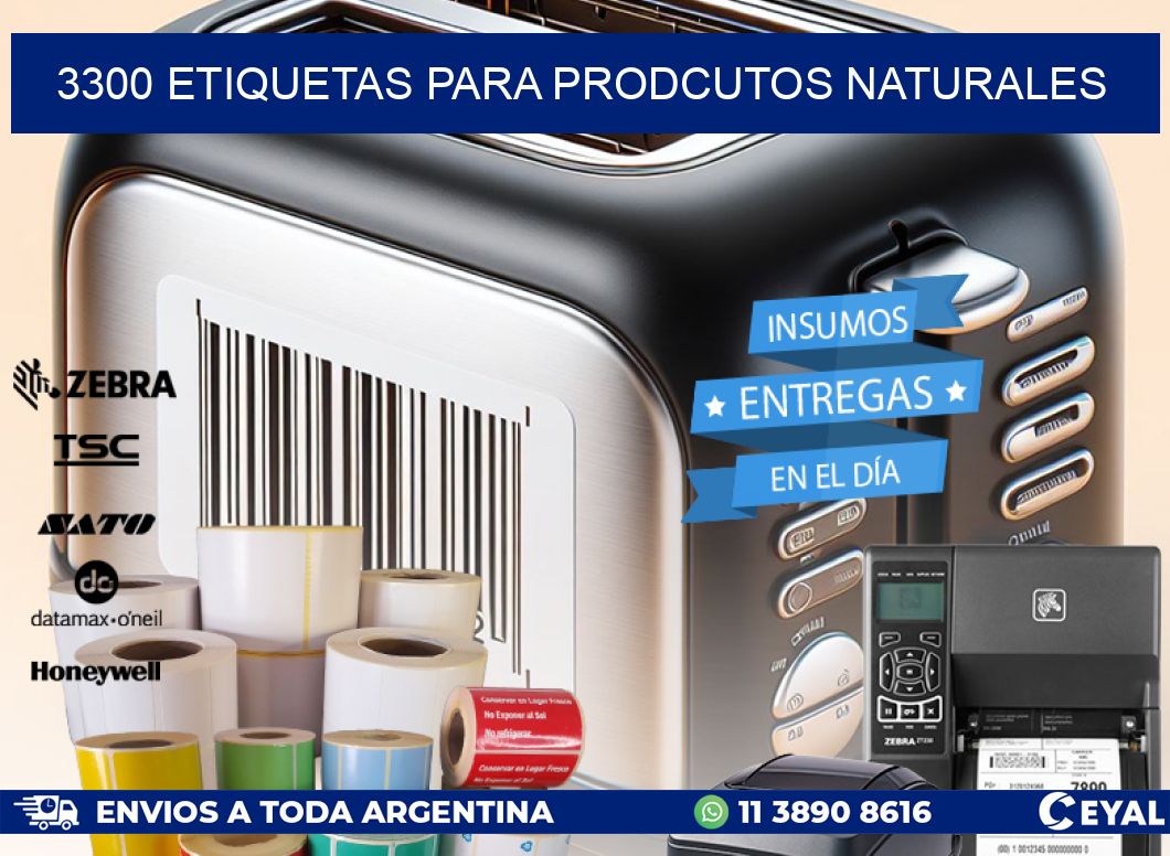 3300 ETIQUETAS PARA PRODCUTOS NATURALES