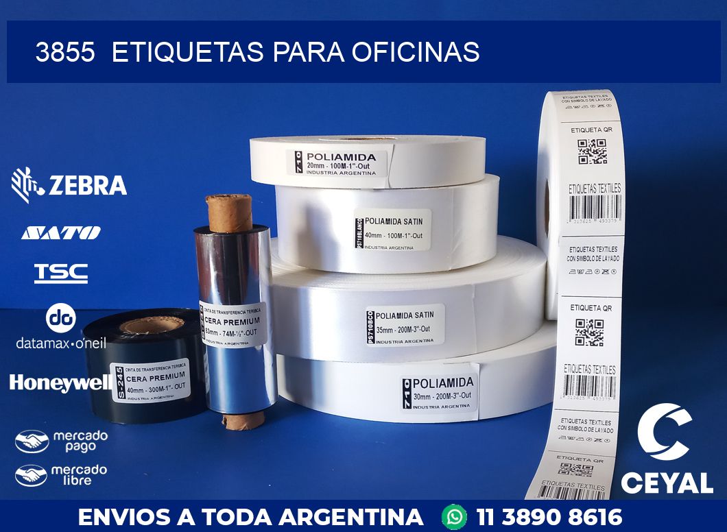 3855  ETIQUETAS PARA OFICINAS