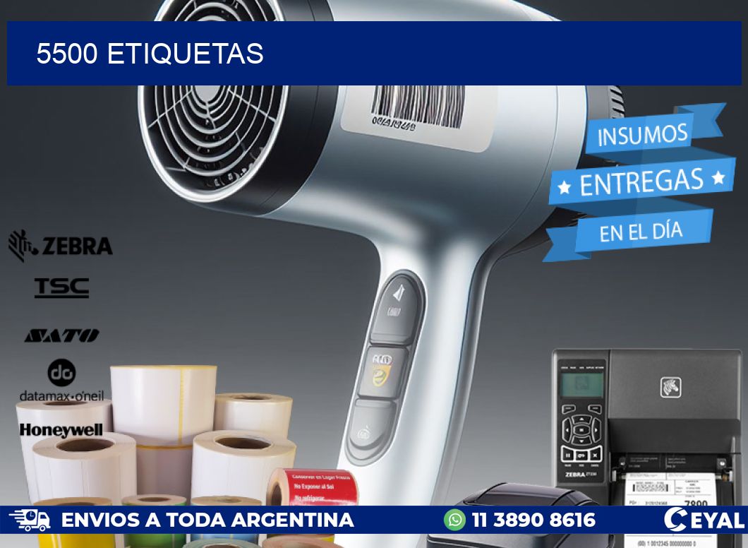 5500 ETIQUETAS