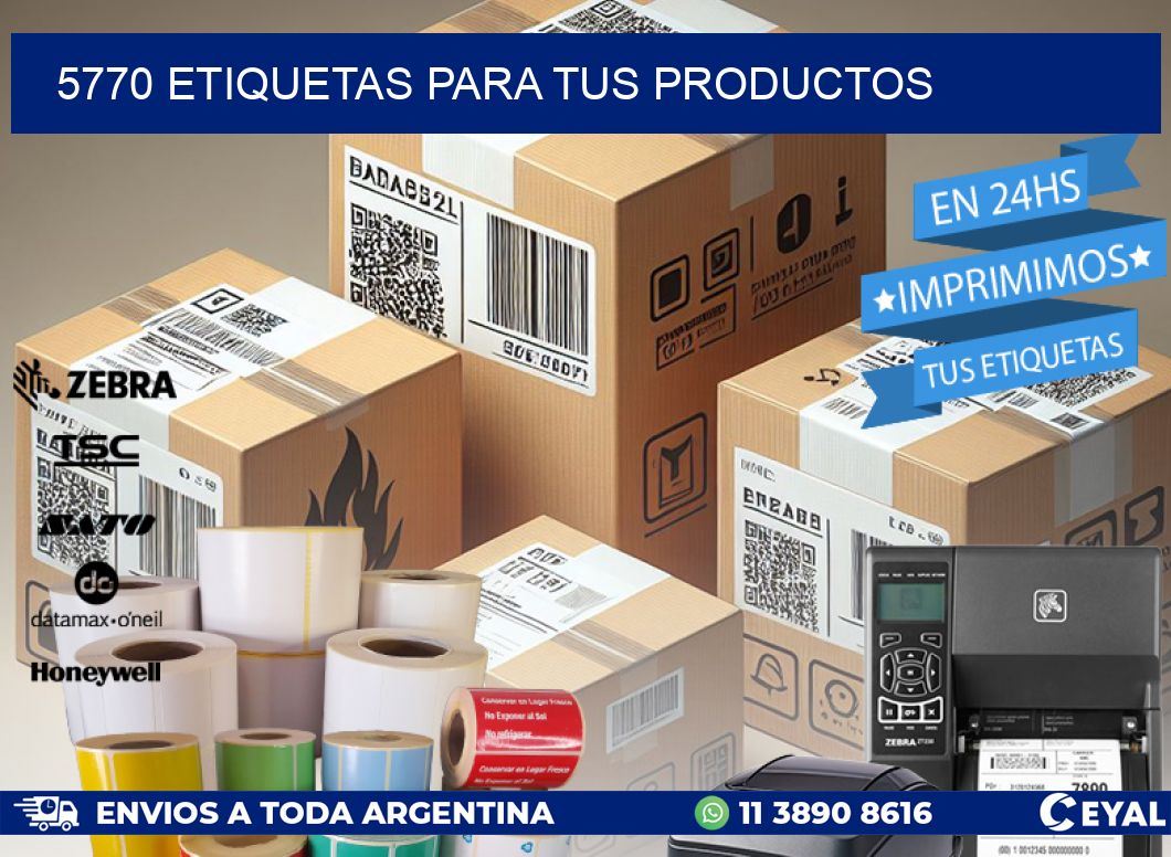 5770 ETIQUETAS PARA TUS PRODUCTOS
