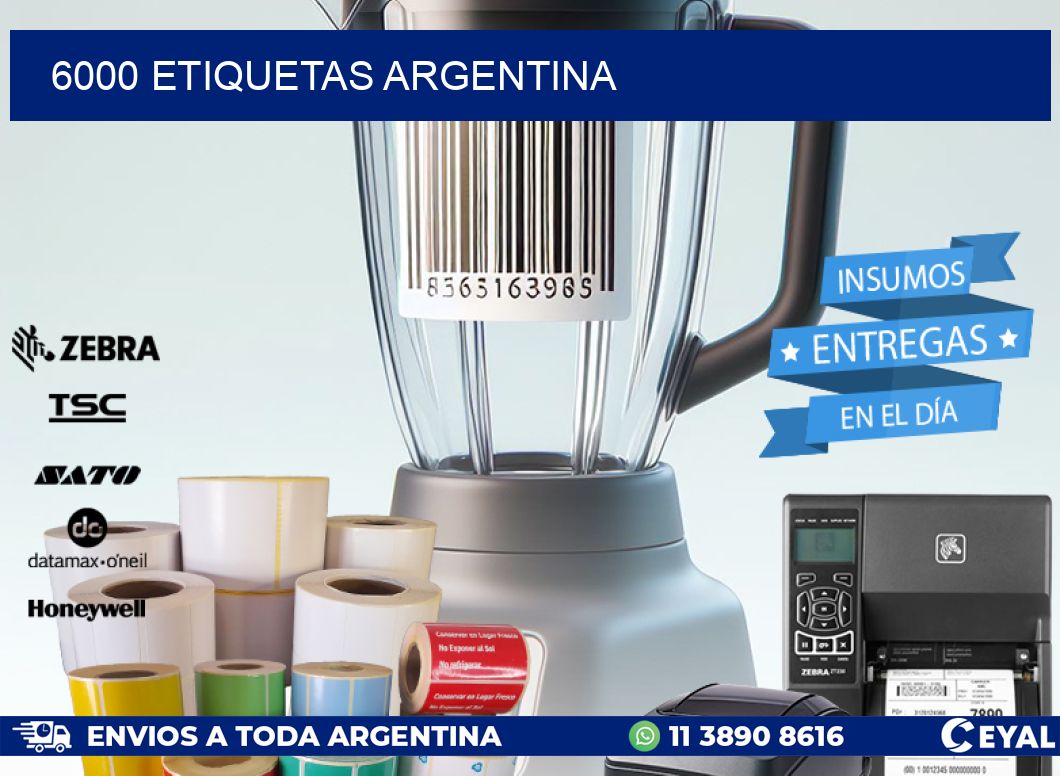 6000 ETIQUETAS ARGENTINA