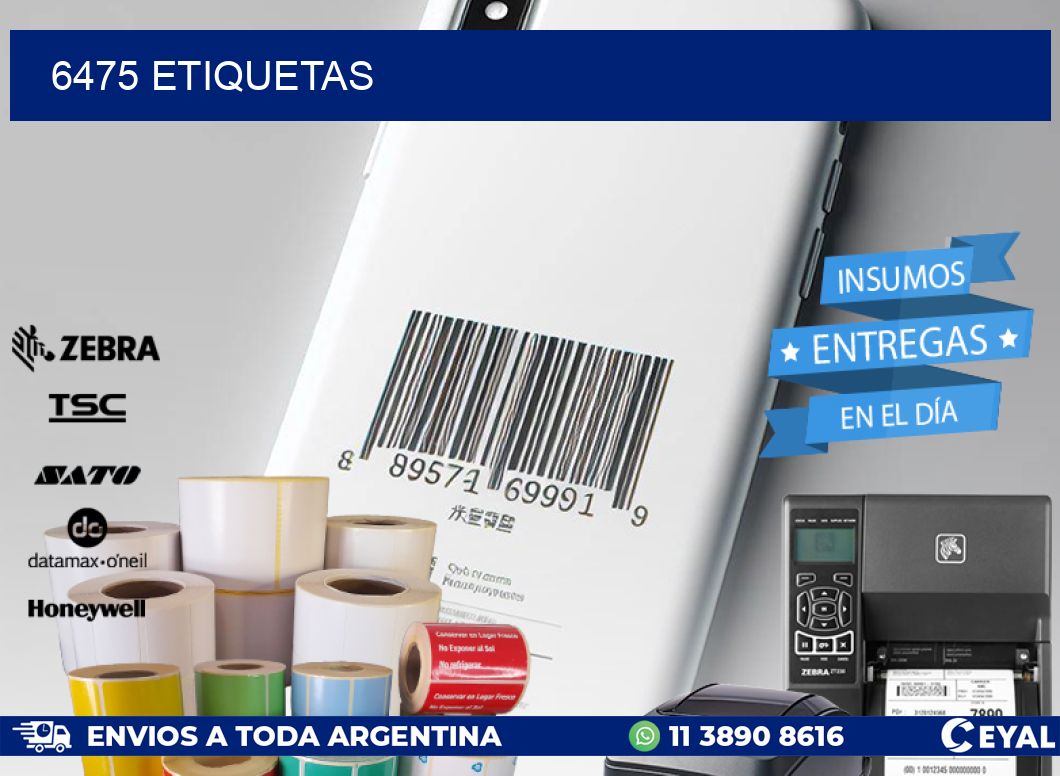 6475 ETIQUETAS