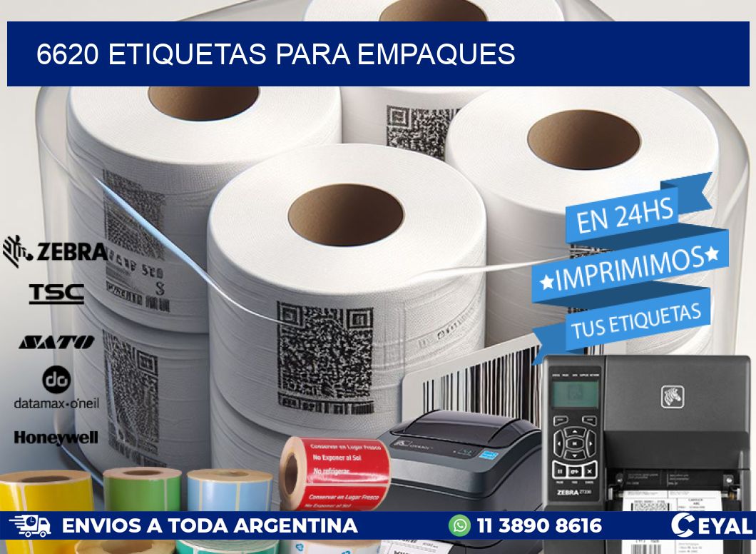 6620 ETIQUETAS PARA EMPAQUES