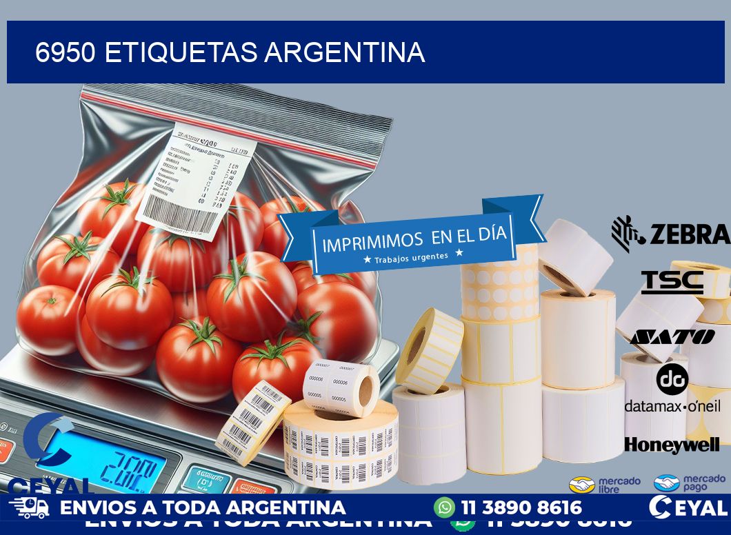 6950 ETIQUETAS ARGENTINA