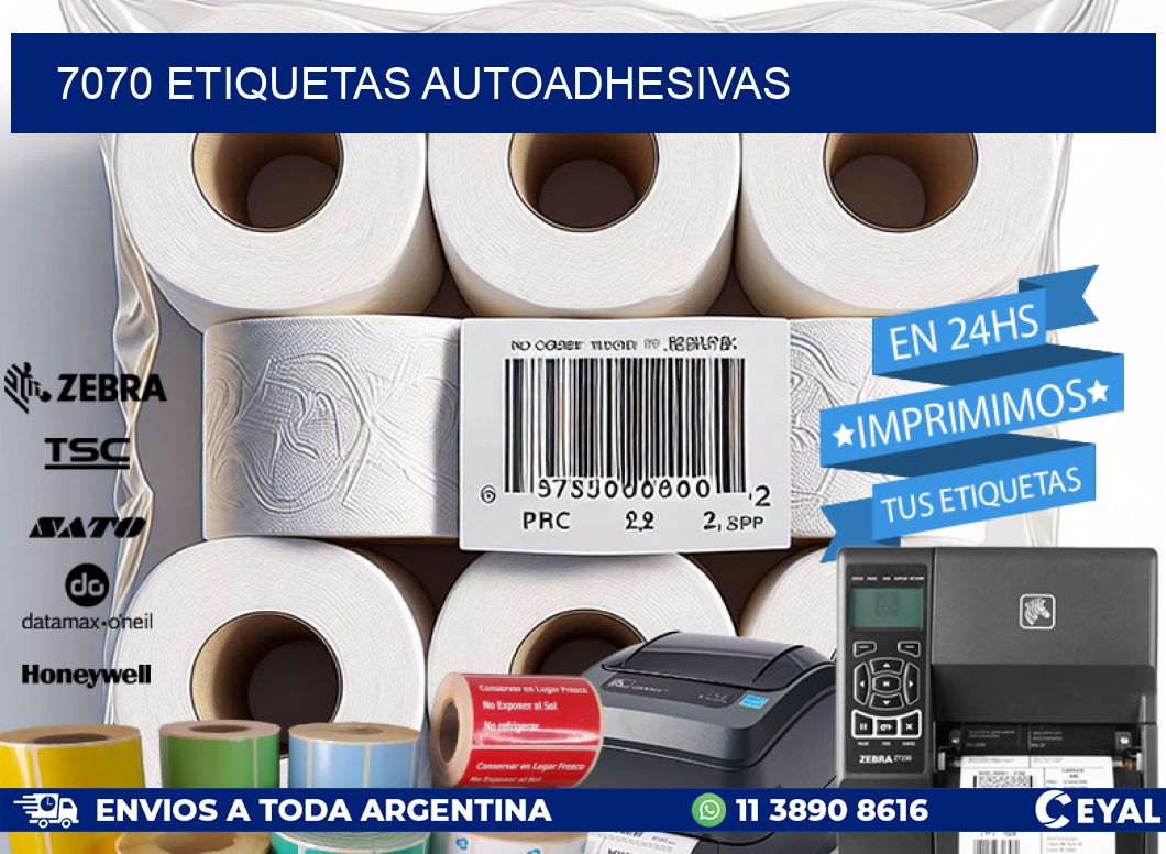 7070 ETIQUETAS AUTOADHESIVAS