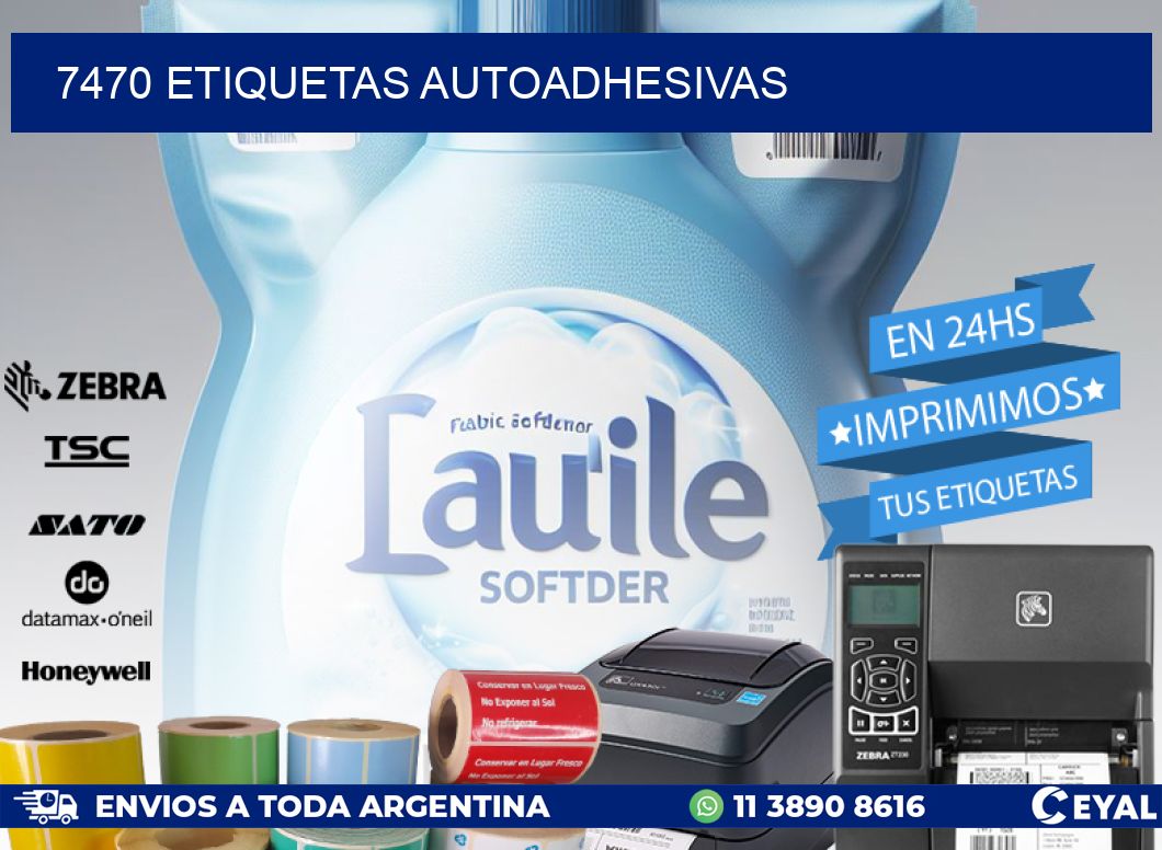 7470 ETIQUETAS AUTOADHESIVAS