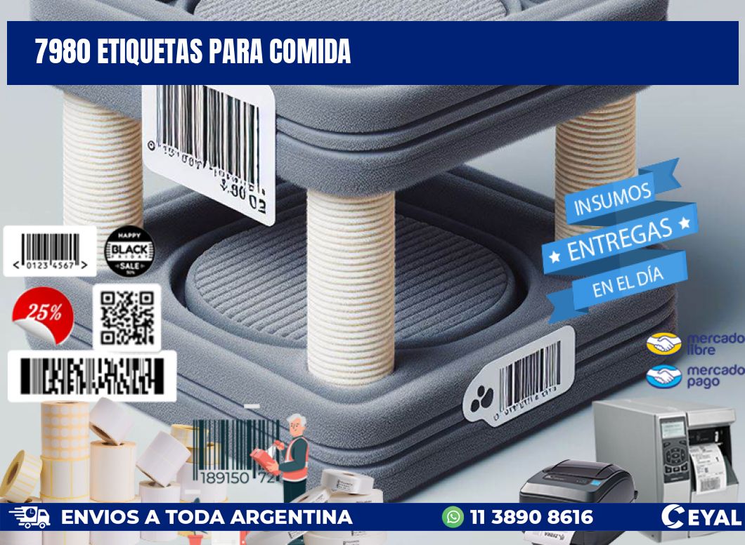 7980 ETIQUETAS PARA COMIDA
