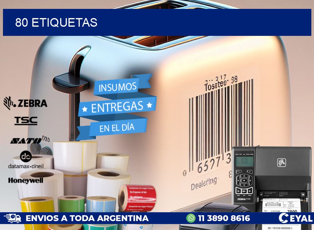 80 ETIQUETAS