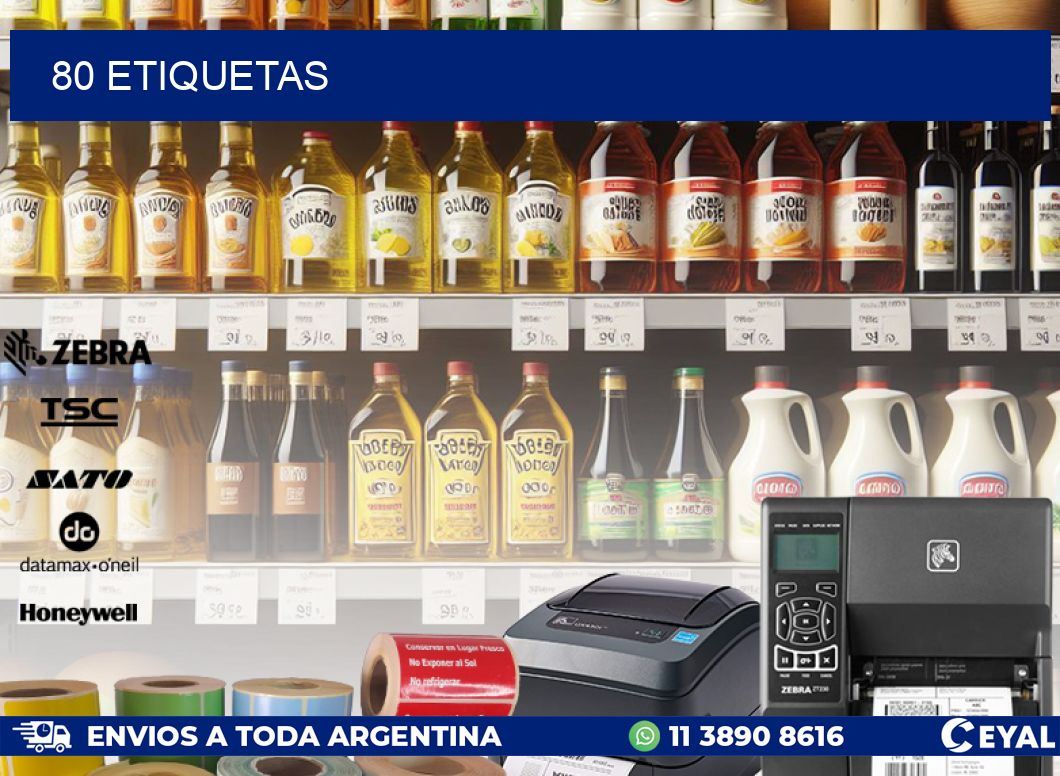 80 ETIQUETAS
