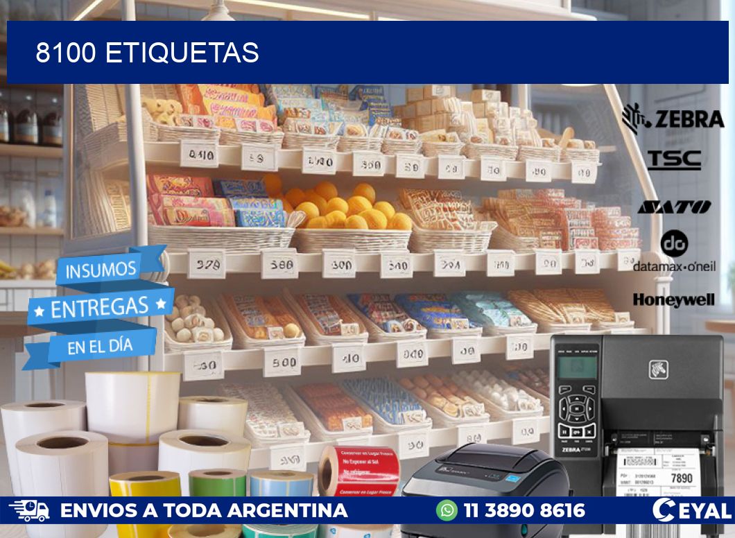 8100 ETIQUETAS