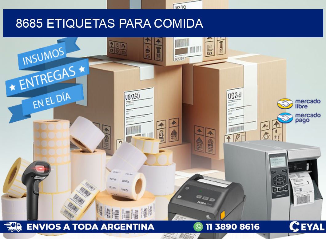 8685 ETIQUETAS PARA COMIDA